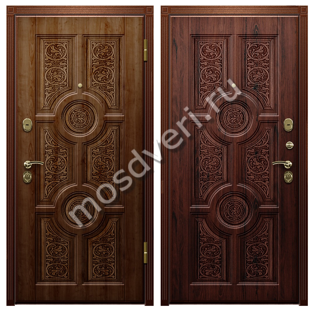 Дверь металлическая с отделкой МДФ в коттедж - купить от производителя Мосдвери Дверь металлическая с отделкой МДФ в коттедж