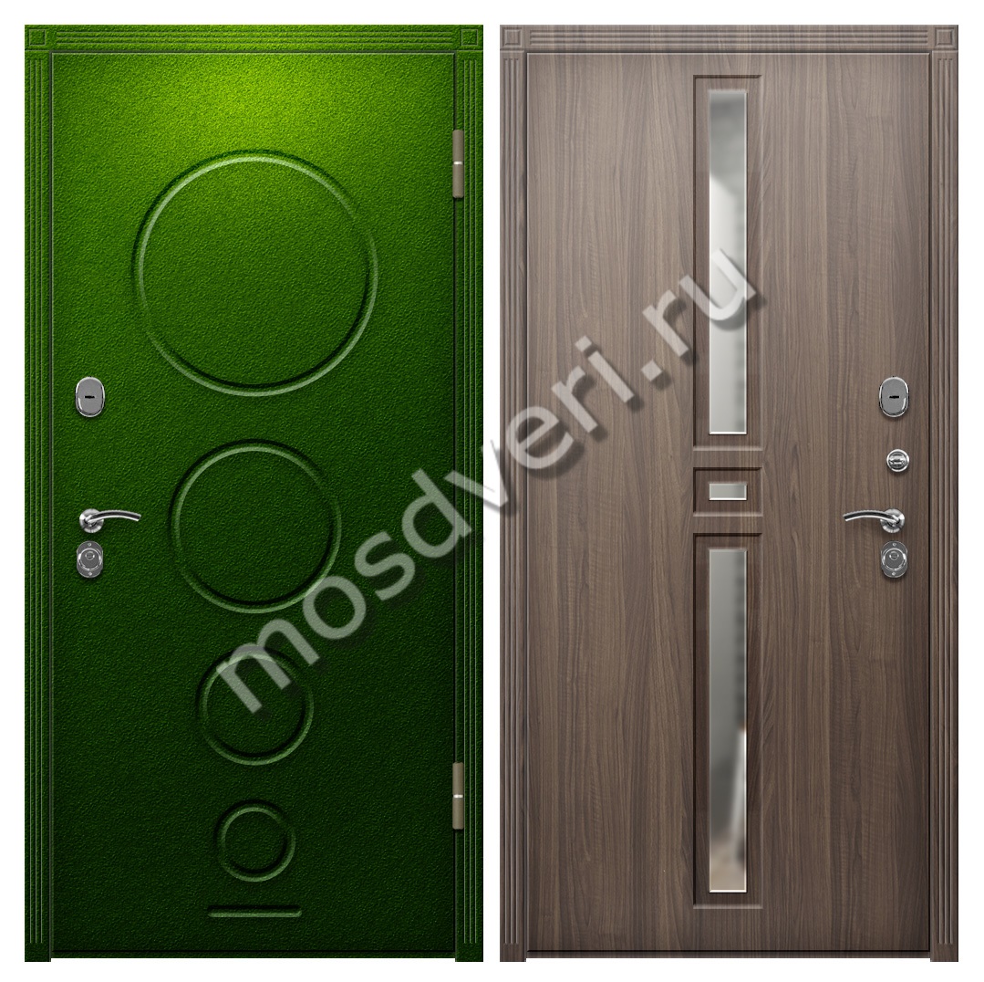 Входная дверь в коттедж порошковое напыление и МДФ - купить от производителя Мосдвери Входная дверь в коттедж порошковое напыление и МДФ