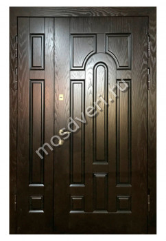 Двухстворчатая входная дверь в квартиру DDV-19 - купить от производителя Мосдвери Двухстворчатая входная дверь в квартиру DDV-19